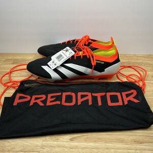 Adidas Predator Elite FG IE1802 Men's 13 Women's 14 Soccer‎ Cleats Black